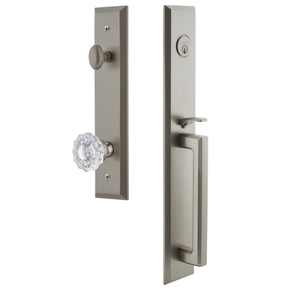 Grandeur Favdgrver_Esetd_Na Fifth Avenue Solid Brass Rose Dummy Full Plate "D" Grip