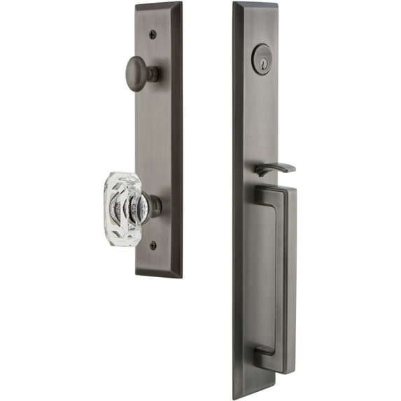 Grandeur Favdgrbcc_Eset_234 Fifth Avenue Solid Brass Rose Keyed Entry Single Cylinder "D"