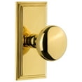 thumbnail image 1 of Grandeur 825328 Carre Solid Brass Rose Privacy Door Knob Set - Brass, 1 of 6