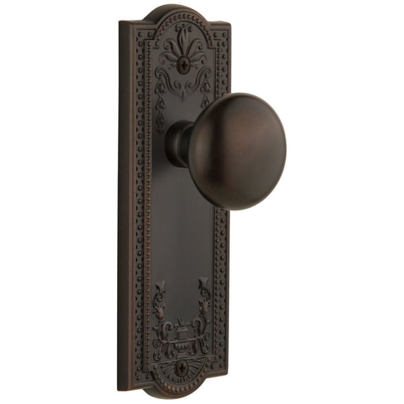 Grandeur 813282 Parthenon Solid Brass Rose Passage Door Knob Set - Bronze