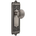 thumbnail image 1 of Grandeur Winfav_Prv_234 Windsor Solid Brass Rose Privacy Door Knob Set - Grey, 1 of 7