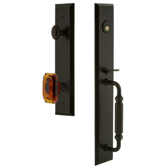 Grandeur Favfgrbca_Esetd_Na Fifth Avenue Solid Brass Rose Dummy Full Plate "F" Grip