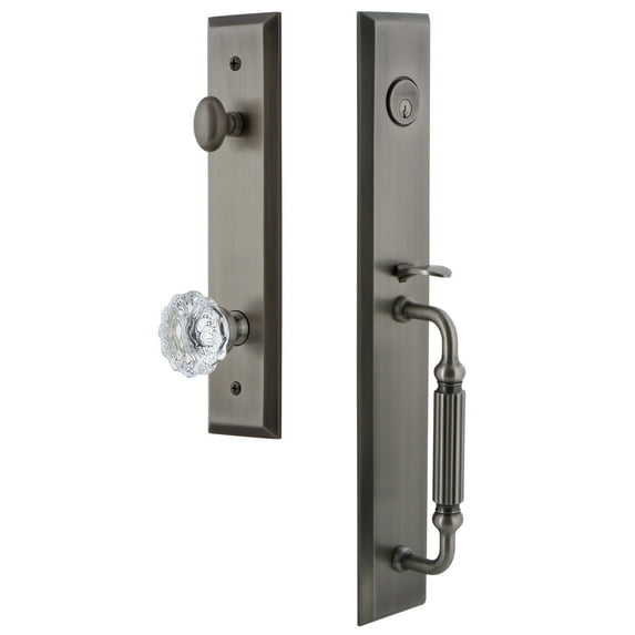 Grandeur Favfgrfon_Eset_238 Fifth Avenue Solid Brass Rose Keyed Entry Single Cylinder Full