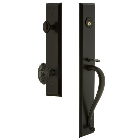 Grandeur Favsgrgvc_Esetd_Na Fifth Avenue Solid Brass Rose Dummy Full Plate "S" Grip