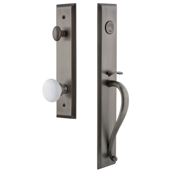 Grandeur Favsgrhyd_Esetd_Na Fifth Avenue Solid Brass Rose Dummy Full Plate "S" Grip