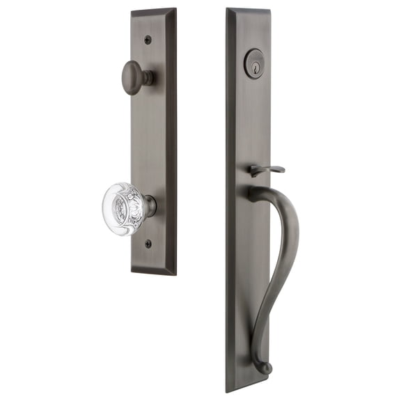 Grandeur 845769 Fifth Avenue Solid Brass Rose Keyed Entry Single Cylinder Full Plate "S"