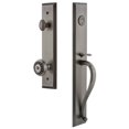 thumbnail image 1 of Grandeur 846368 Fifth Avenue Solid Brass Rose Keyed Entry Single Cylinder Full Plate "S", 1 of 5