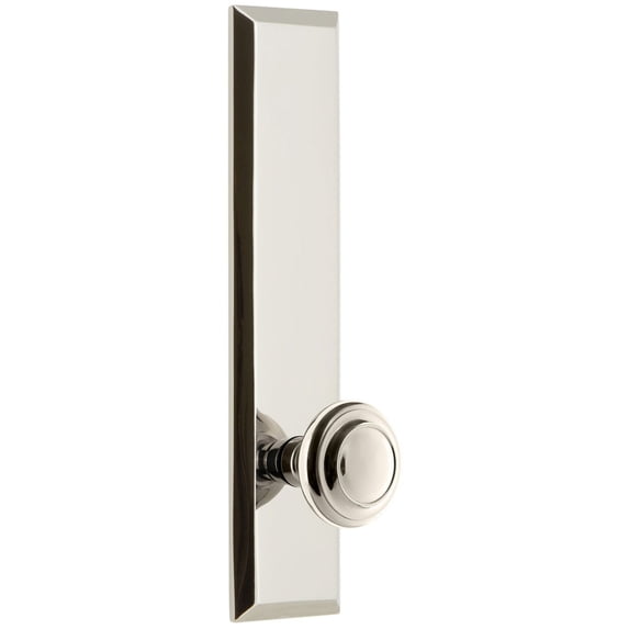 Grandeur Fifth Avenue Tall Plate Circulaire Passage Door Knob