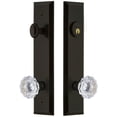 thumbnail image 1 of Grandeur Fifth Avenue Tall Plate Single Cylinder One Piece Knobset with Fontainebleau Knob, 1 of 6