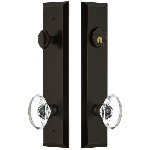 Grandeur Favpro_Tp_Eset_234 Fifth Avenue Solid Brass Tall Plate Single Cylinder Keyed