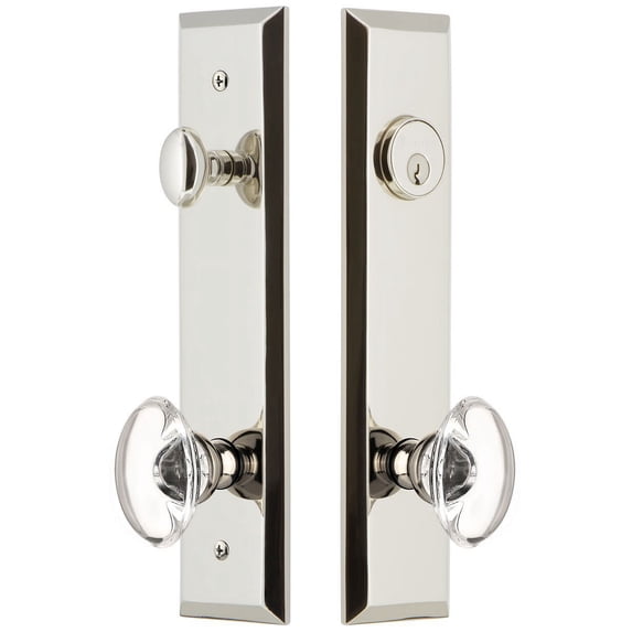 Grandeur Favpro_Tp_Eset_234 Fifth Avenue Solid Brass Tall Plate Single Cylinder Keyed