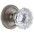 thumbnail image 1 of Grandeur Cirfon_Psg_234 Circulaire Solid Brass Rose Passage Door Knob Set - Grey, 1 of 6