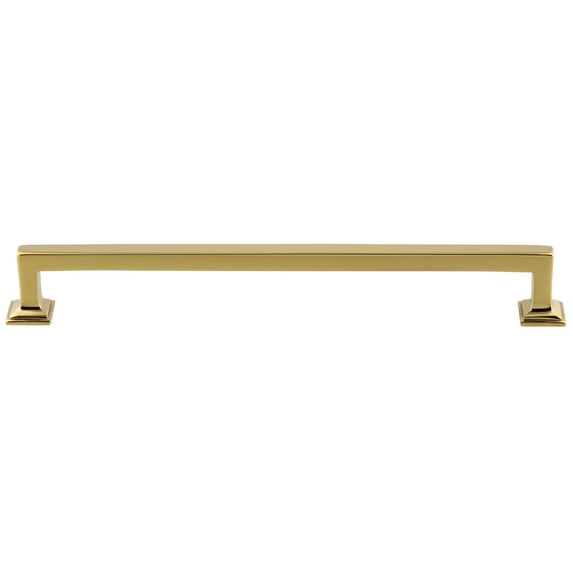 Grandeur 857480 Geneva 8" Center To Center Solid Brass Square Luxury Cabinet Handle /