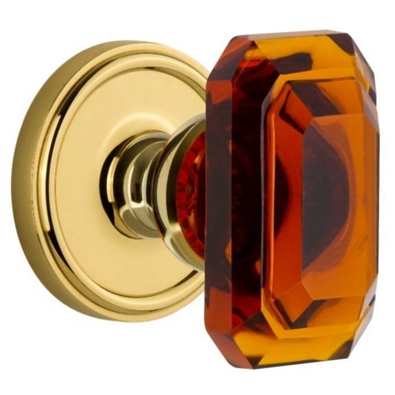 Grandeur 828437 Georgetown Solid Brass Privacy Set - Brass