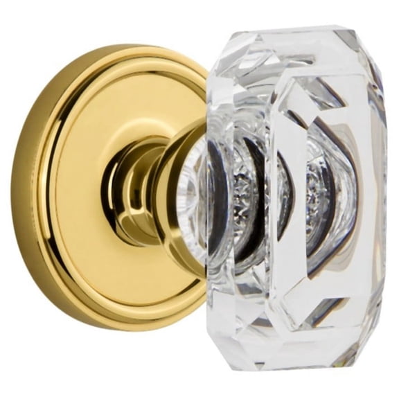 Grandeur Geobcc_Prv_238 Georgetown Solid Brass Privacy Set - Brass