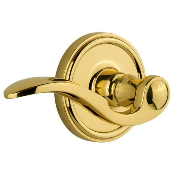 Grandeur Geobel_Psg_234_Rh Georgetown Solid Brass Right Handed Passage Set - Brass