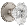 thumbnail image 1 of Grandeur Geobia_Psg_234 Georgetown Solid Brass Rose Passage Door Knob Set - Nickel, 1 of 7