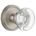 thumbnail image 1 of Grandeur Geobor_Dd_Na Georgetown Solid Brass Rose Dummy Door Knob Set - Nickel, 1 of 1