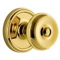 thumbnail image 1 of Grandeur Geobou_Dd_Na Georgetown Solid Brass Rose Dummy Door Knob Set - Brass, 1 of 2