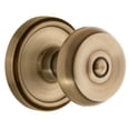 thumbnail image 1 of Grandeur 807604 Georgetown Solid Brass Rose Privacy Door Knob Set - Brass, 1 of 1