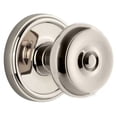 thumbnail image 1 of Grandeur Geobou_Prv_238 Georgetown Solid Brass Rose Privacy Door Knob Set - Nickel, 1 of 1
