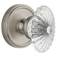 thumbnail image 1 of Grandeur Geobur_Prv_234 Georgetown Solid Brass Rose Privacy Door Knob Set - Nickel, 1 of 2