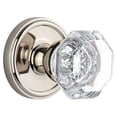 thumbnail image 1 of Grandeur 800126 Georgetown Solid Brass Rose Passage Door Knob Set - Nickel, 1 of 1