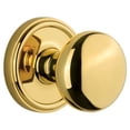 thumbnail image 1 of Grandeur 814300 Georgetown Solid Brass Rose Privacy Door Knob Set - Brass, 1 of 1