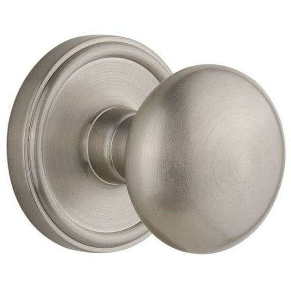 Grandeur Geofav_Sd_Na Georgetown Solid Brass Rose Single Dummy Door Knob - Nickel