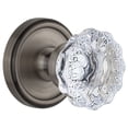 thumbnail image 1 of Grandeur Geofon_Prv_238 Georgetown Solid Brass Rose Privacy Door Knob Set - Grey, 1 of 7
