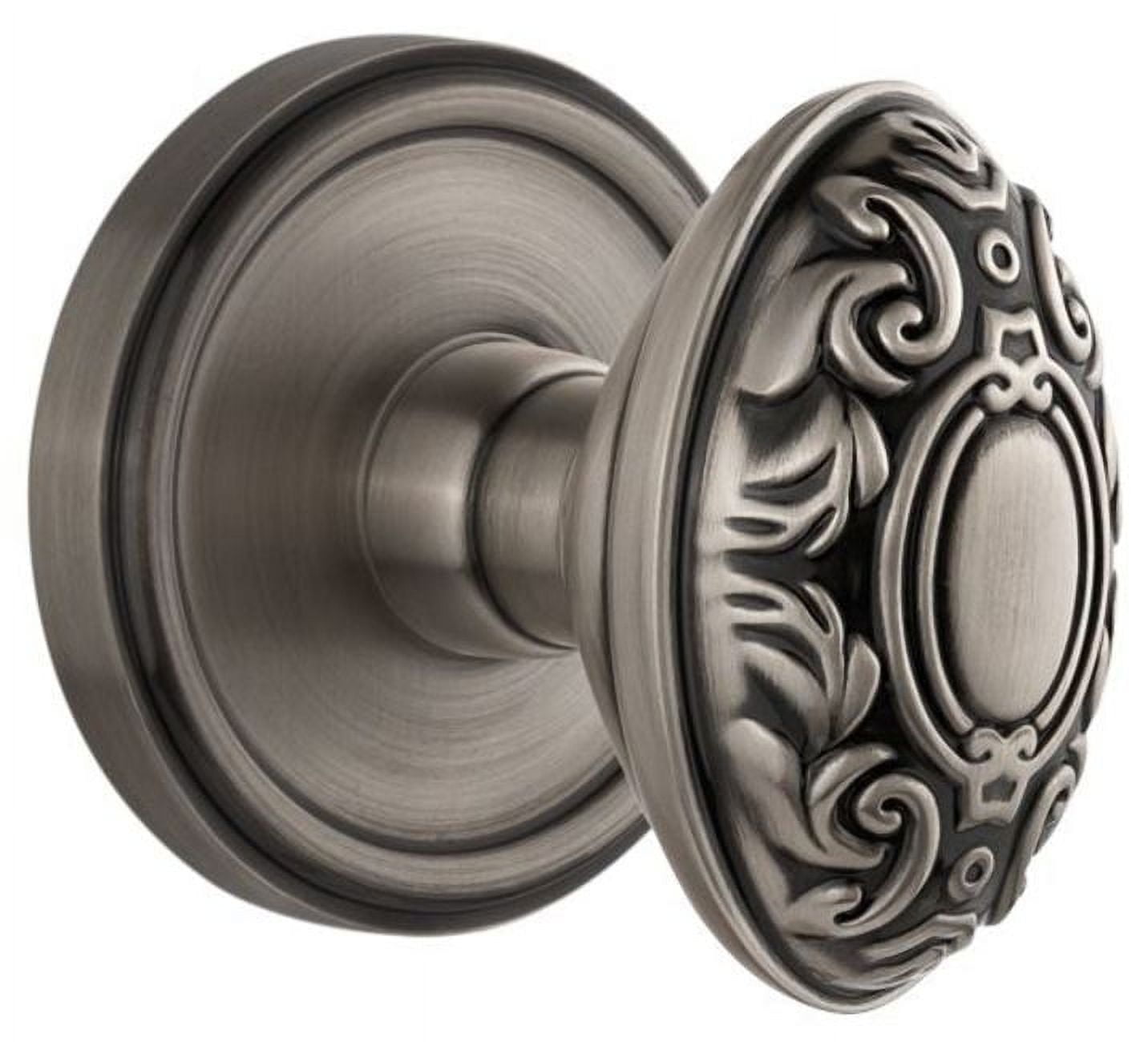 Grandeur 822143 Georgetown Solid Brass Rose Single Dummy Knob - Grey