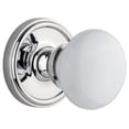 thumbnail image 1 of Grandeur 814321 Georgetown Solid Brass Rose Privacy Knob Set - Chrome, 1 of 7