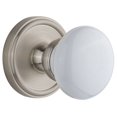 thumbnail image 1 of Grandeur 821433 Georgetown Solid Brass Rose Privacy Knob Set - Nickel, 1 of 1