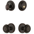 thumbnail image 1 of Grandeur Geopar_Sp_Eset_238 Georgetown Solid Brass Single Cylinder Keyed Entry Knobset And, 1 of 1