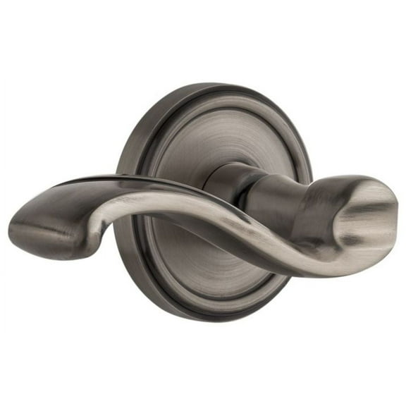 Grandeur Geoprt_Prv_238_Rh Georgetown Solid Brass Rose Right Handed Privacy Lever Set -