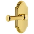 thumbnail image 1 of Grandeur Arcgeo_Prv_238 Arc Solid Brass Right Handed Privacy Door Lever Set - Brass, 1 of 6