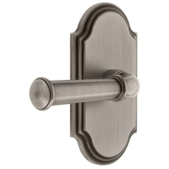 Grandeur Arcgeo_Sd_Na Arc Solid Brass Single Dummy Door Lever - Grey