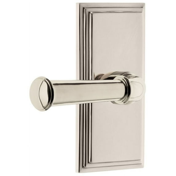 Grandeur Cargeo_Prv_234 Carre Solid Brass Rose Right Handed Privacy Door Lever Set -