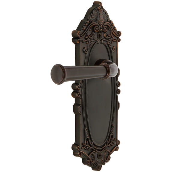Grandeur Georgetown Door Lever with Grande Victorian Plate