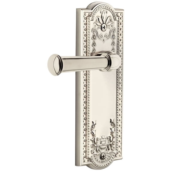 Grandeur Georgetown Door Lever with Parthenon Plate