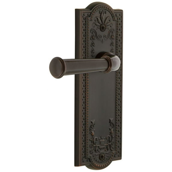 Grandeur Pargeo_Prv_238 Parthenon Solid Brass Rose Right Handed Privacy Door Lever Set -
