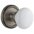 thumbnail image 1 of Grandeur Geohyd_Prv_238 Georgetown Solid Brass Rose Privacy Knob Set - Grey, 1 of 3