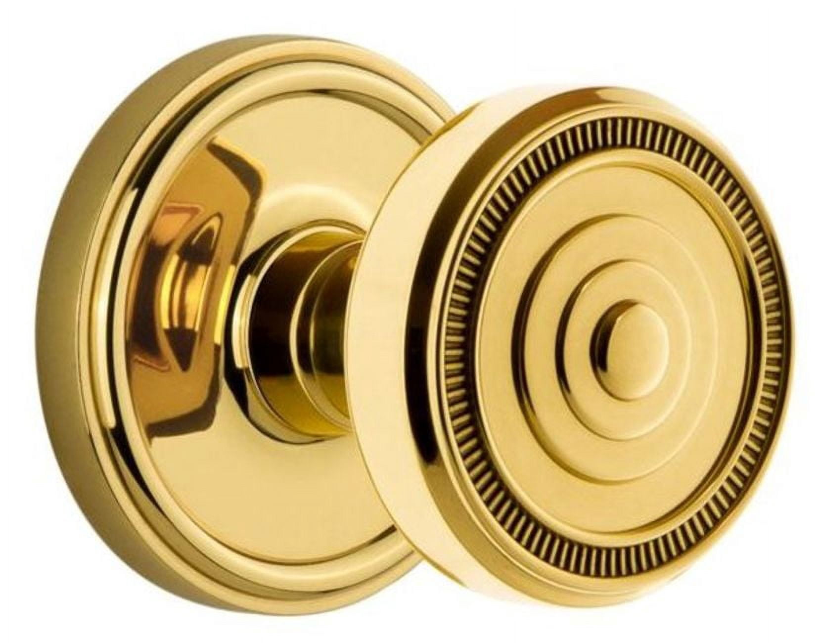 Grandeur Soleil Door Knob with Georgetown Plate