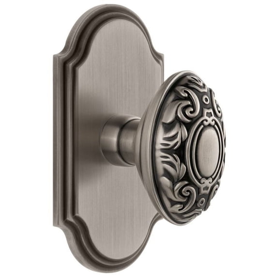 Grandeur Grande Victorian Door Knob with Arc Plate