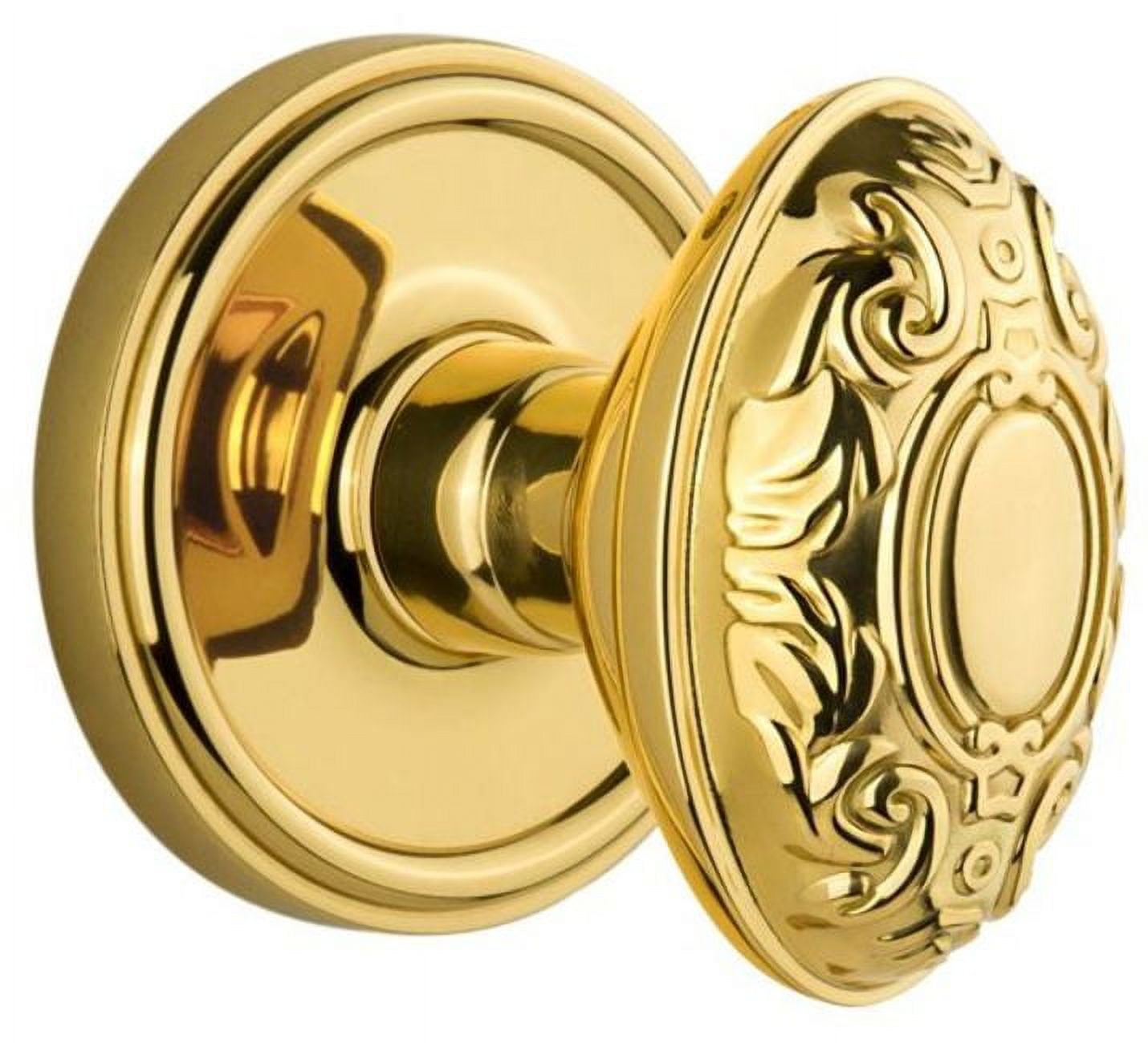 Grandeur Grande Victorian Door Knob with Georgetown Plate