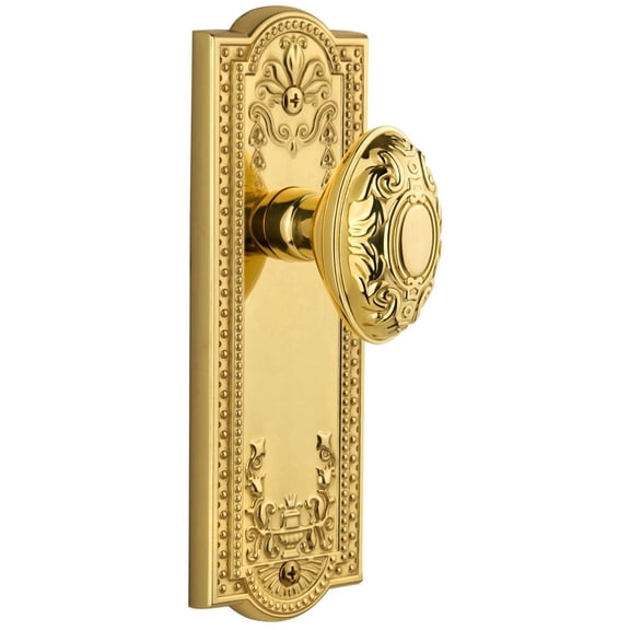 Grandeur 800777 Vintage Victorian Passage Door Knob Set - Brass