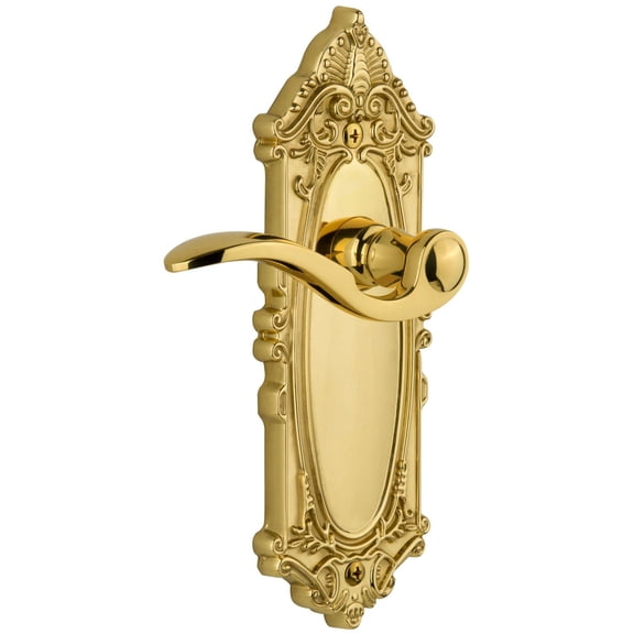 Grandeur Gvcbel_Prv_238 Grande Victorian Right Handed Privacy Door Lever Set - Brass