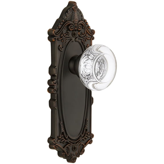 Grandeur 810025 Vintage Antique Grande Victorian Passage Door Knob Set - Bronze