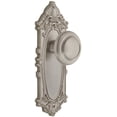 thumbnail image 1 of Grandeur 814411 Grande Victorian Solid Brass Rose Privacy Door Knob Set - Nickel, 1 of 6