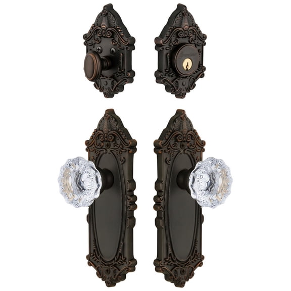 Grandeur Gvcfon_Sp_Eset_238 Grande Victorian Solid Brass Single Cylinder Keyed Entry